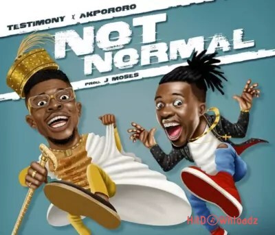 Testimony Jaga & Akpororo - Not Normal Cover Art